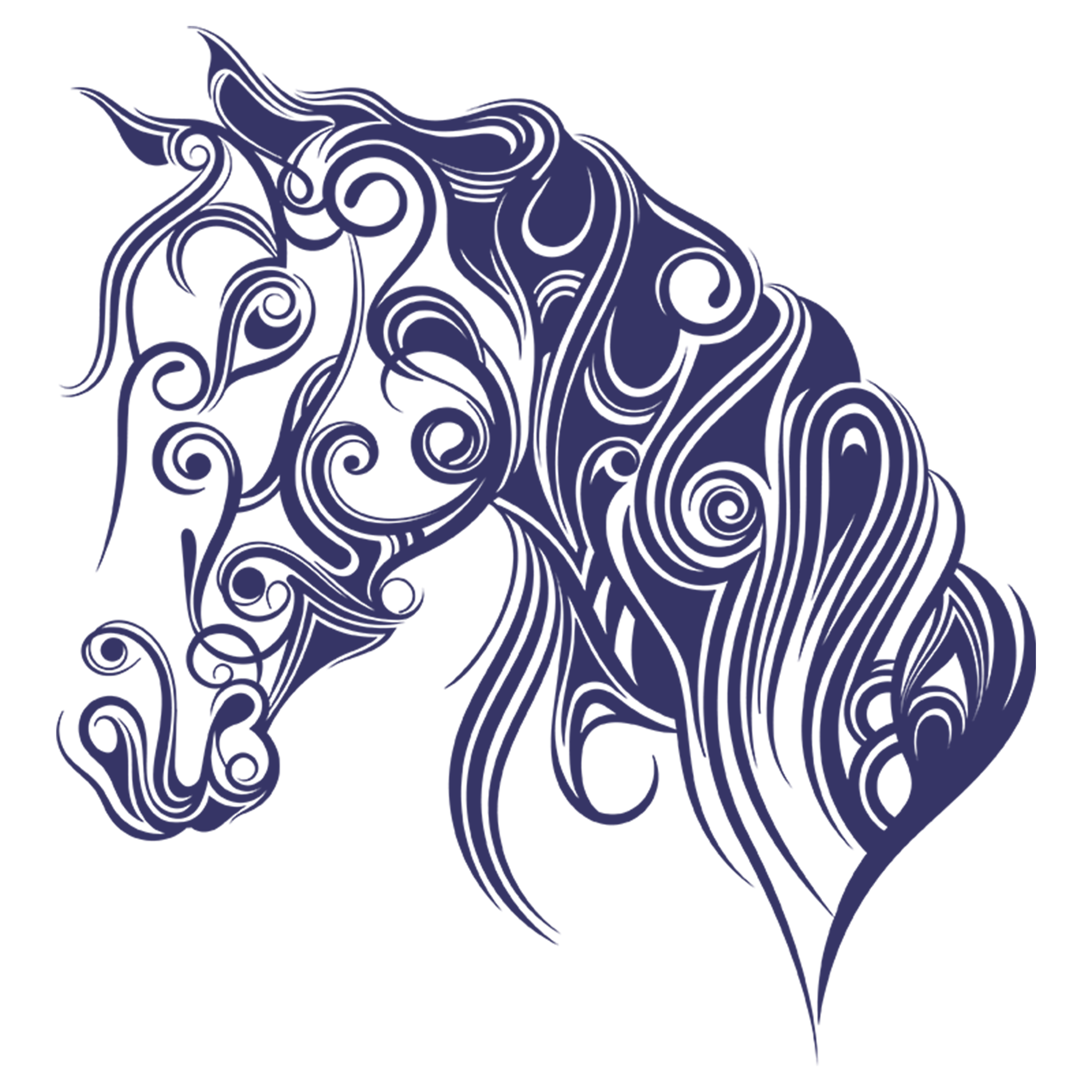 Purple horse
