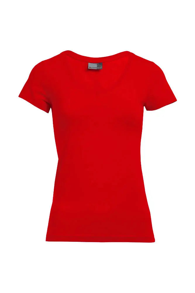 all-groups Women's Slim Fit V Neck T