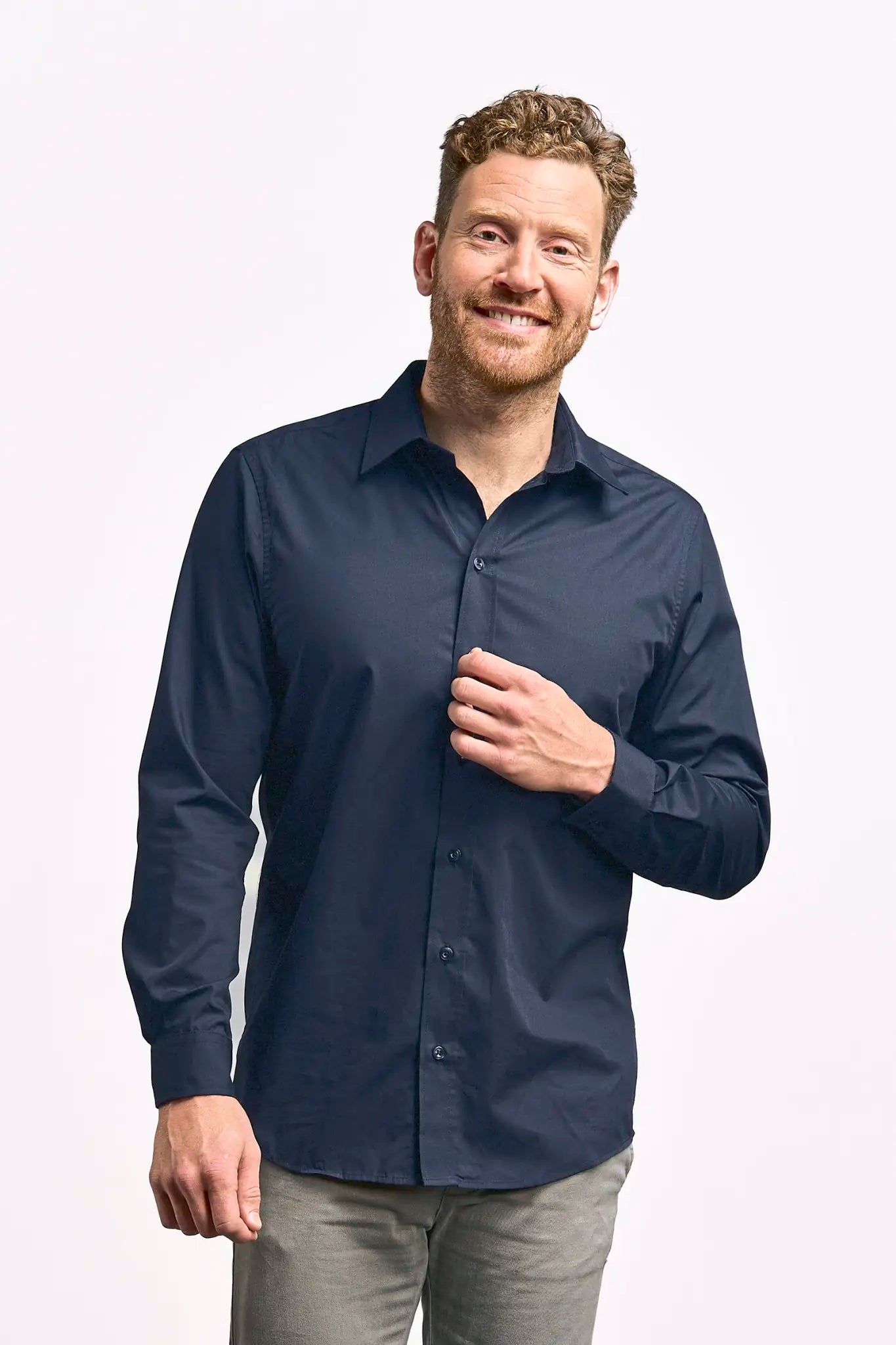 all-groups Men's Poplin Shirt Long Sleeve