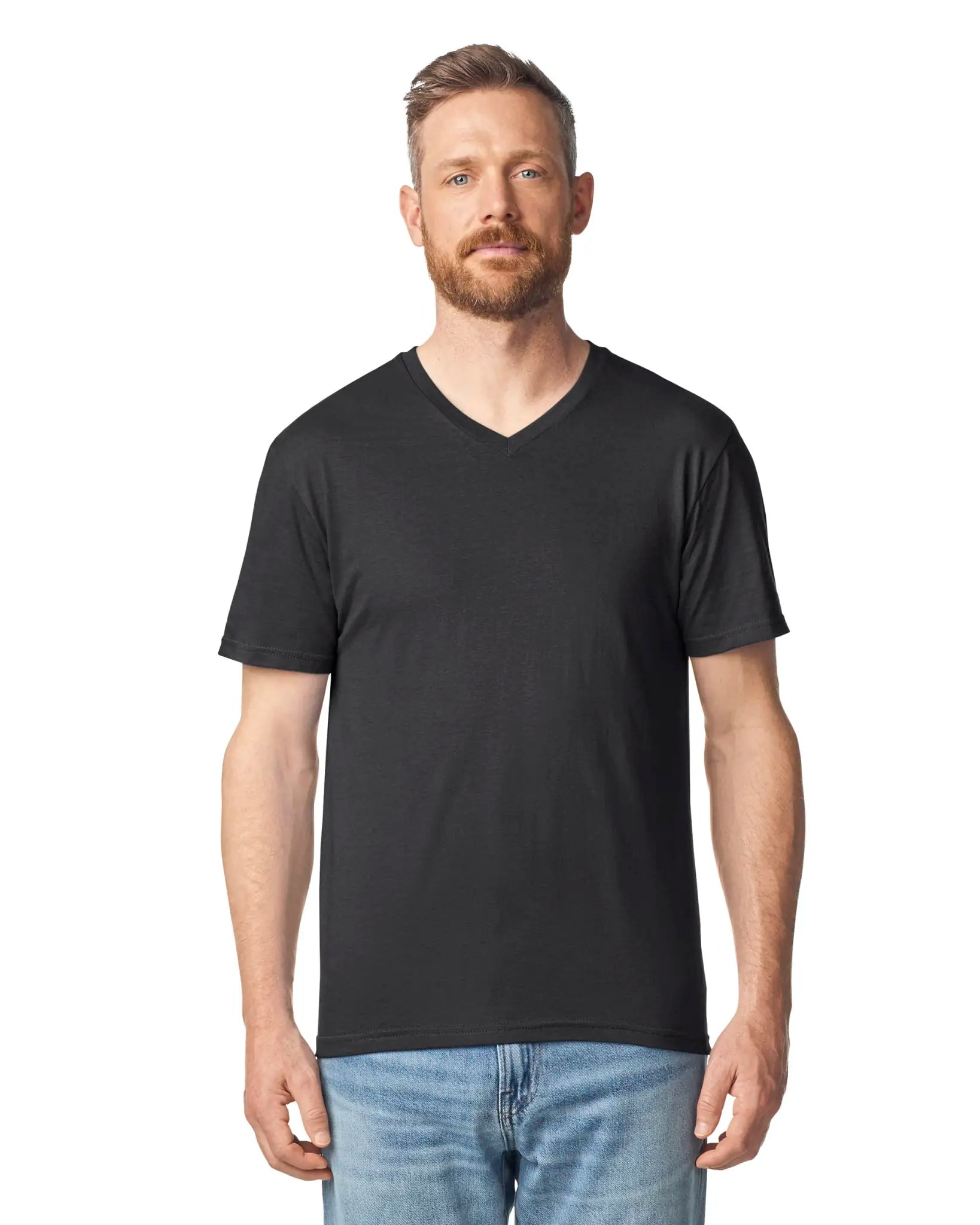 all-groups Men's Softstyle Adult V Neck T-Shirt