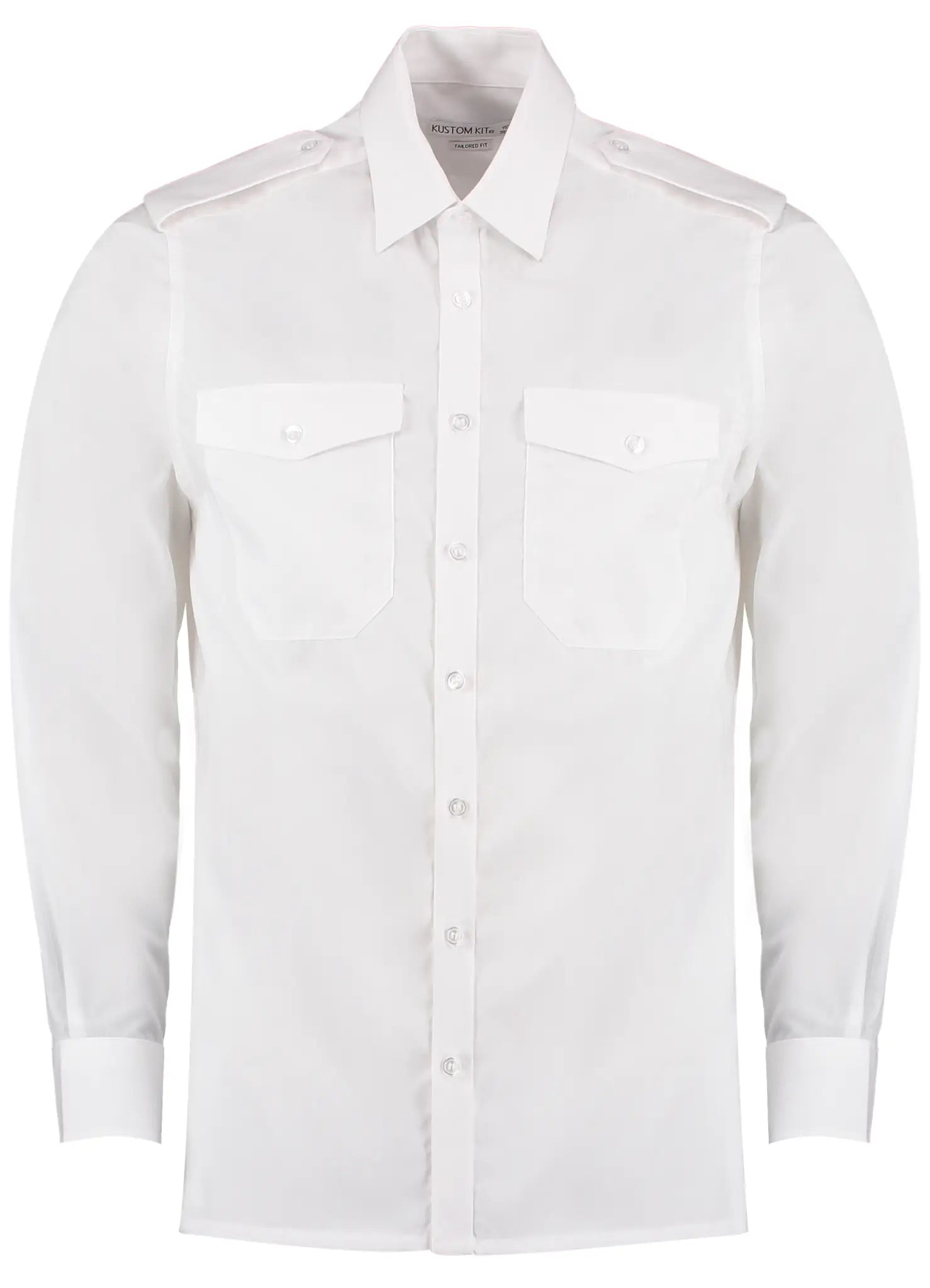 all-groups Men's Tailored Fit Pilot Shirt Long Sleeve