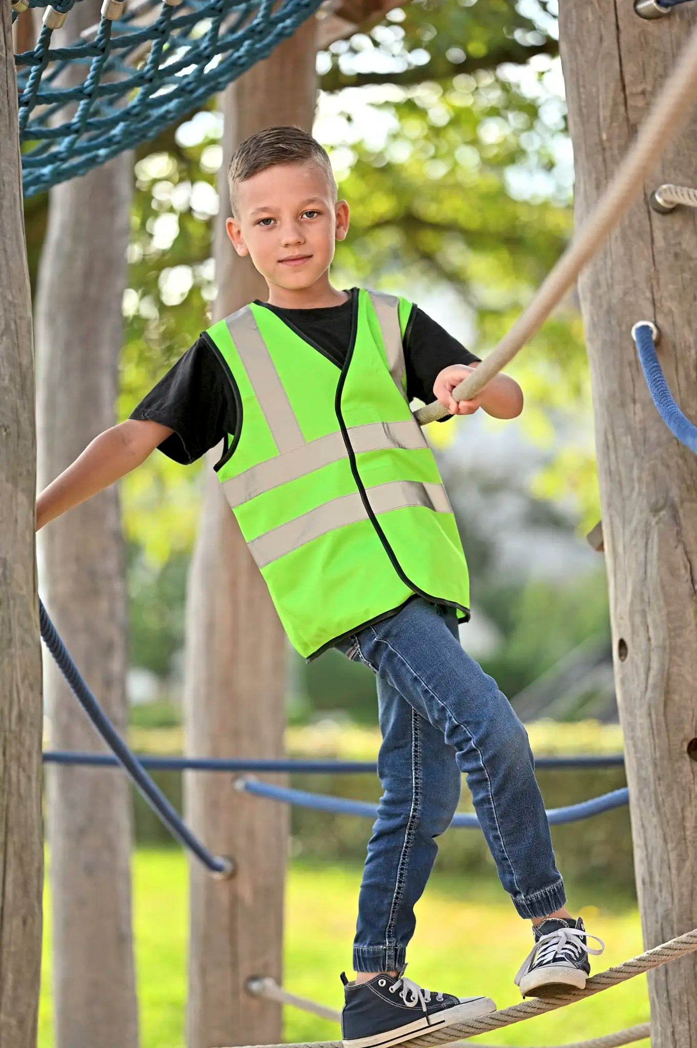 all-groups Kids' Safety Vest Esbjerg 4 Reflective Stripes