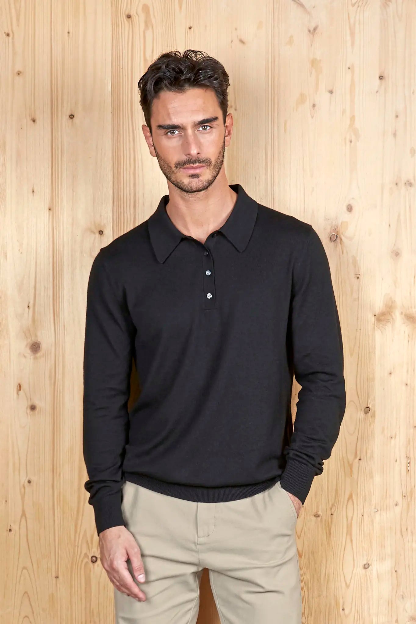 all-groups Men's Polo Collar Sweater Stefan