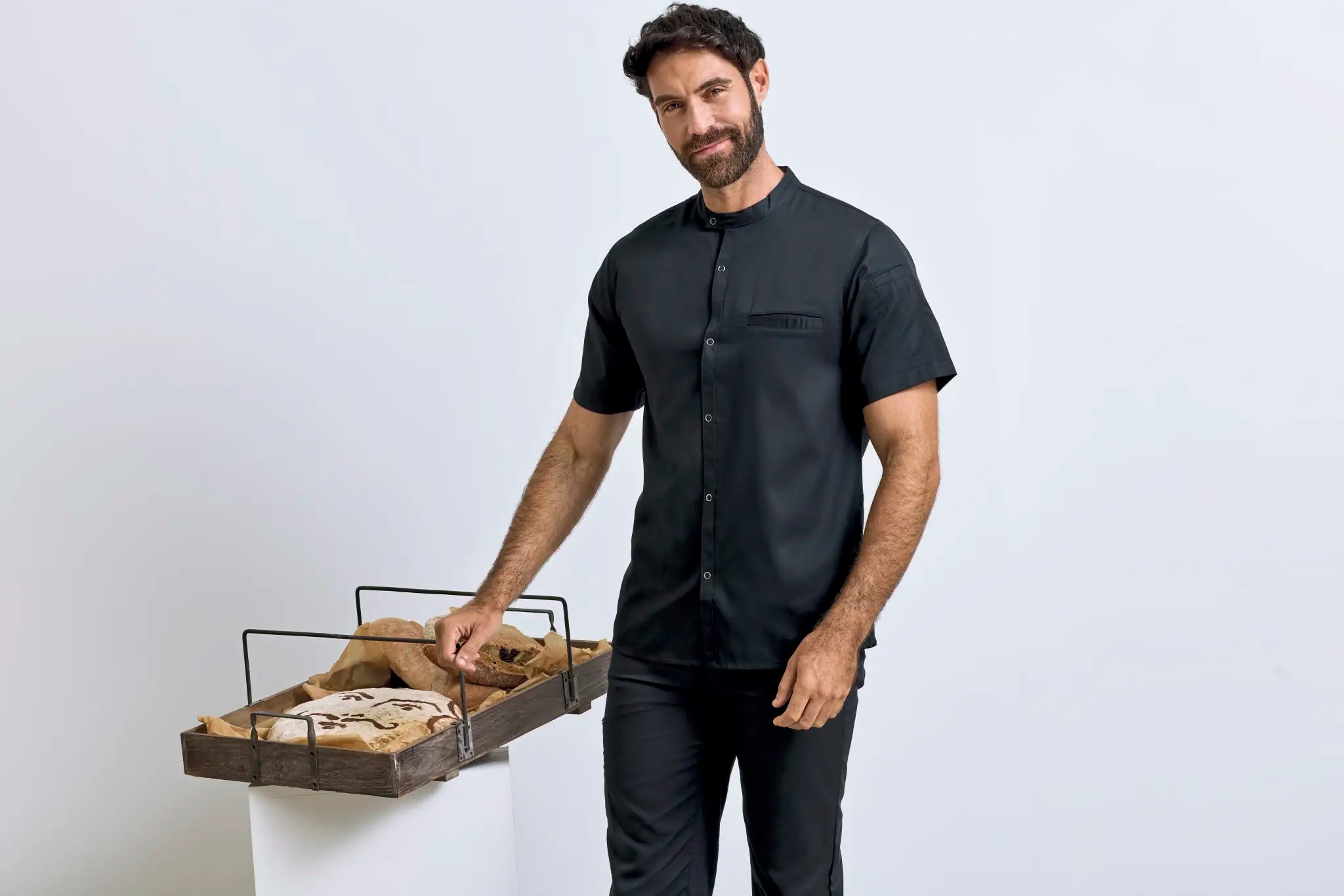 all-groups Men's Chef's Recycled Short Sleeve Shirt