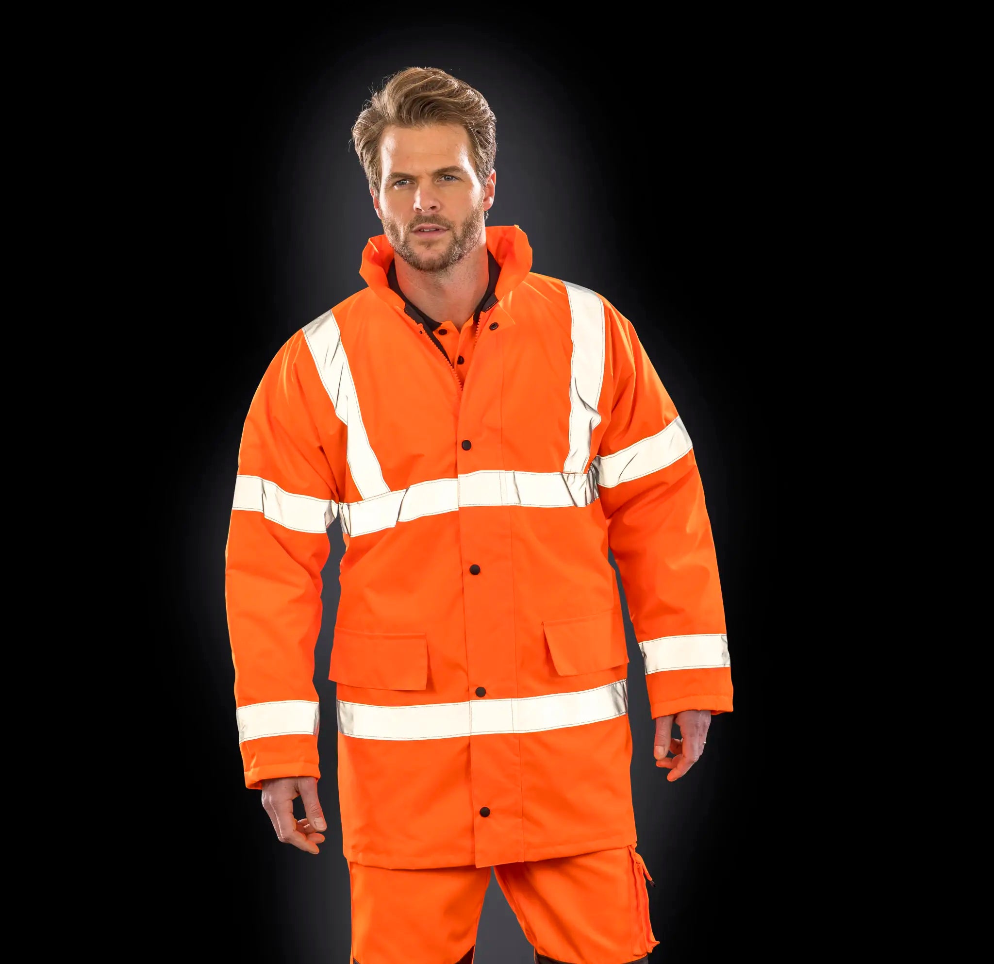 all-groups Men's High Vis Motorway Coat