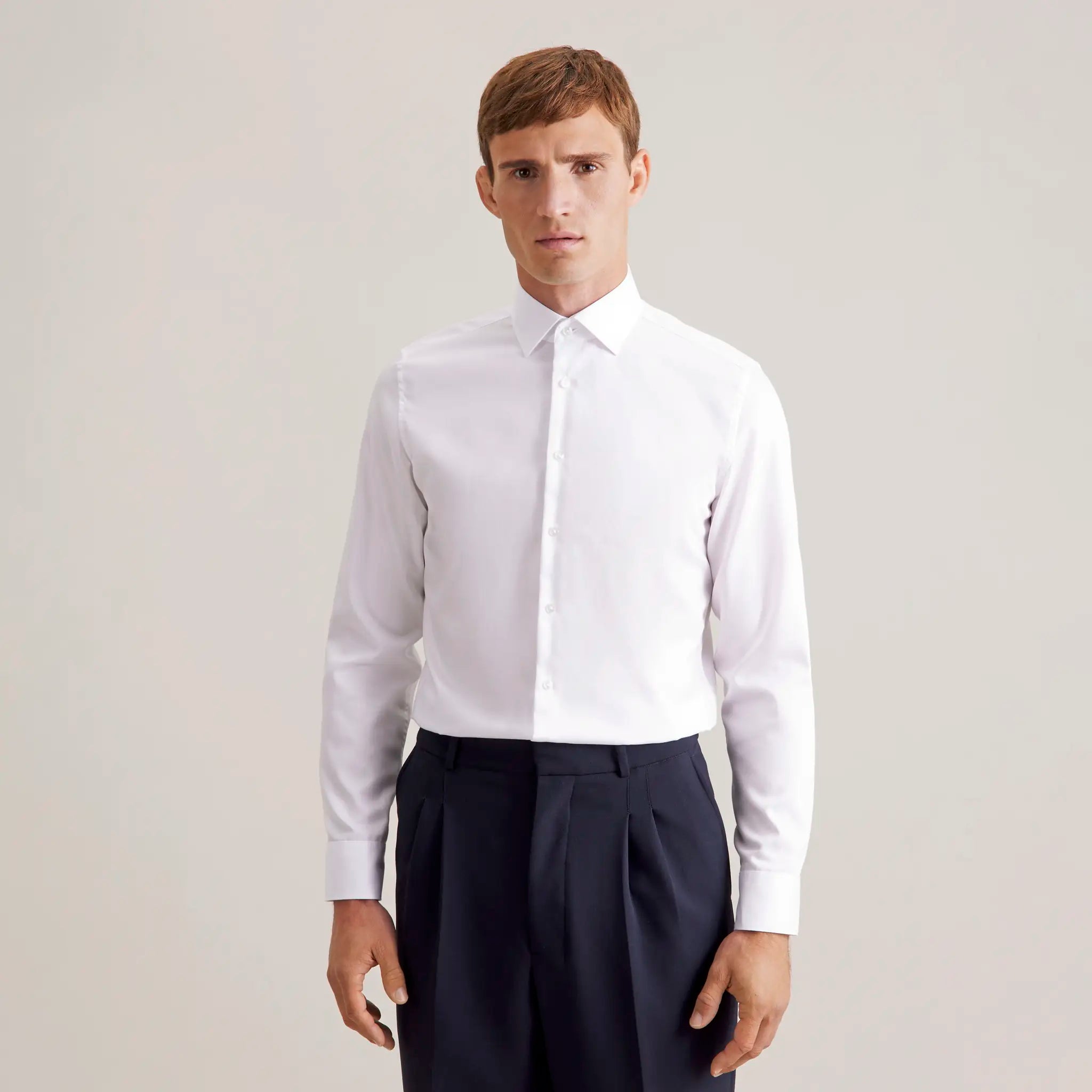 all-groups Men's Shirt Slim Fit Fine Twill Longsleeve