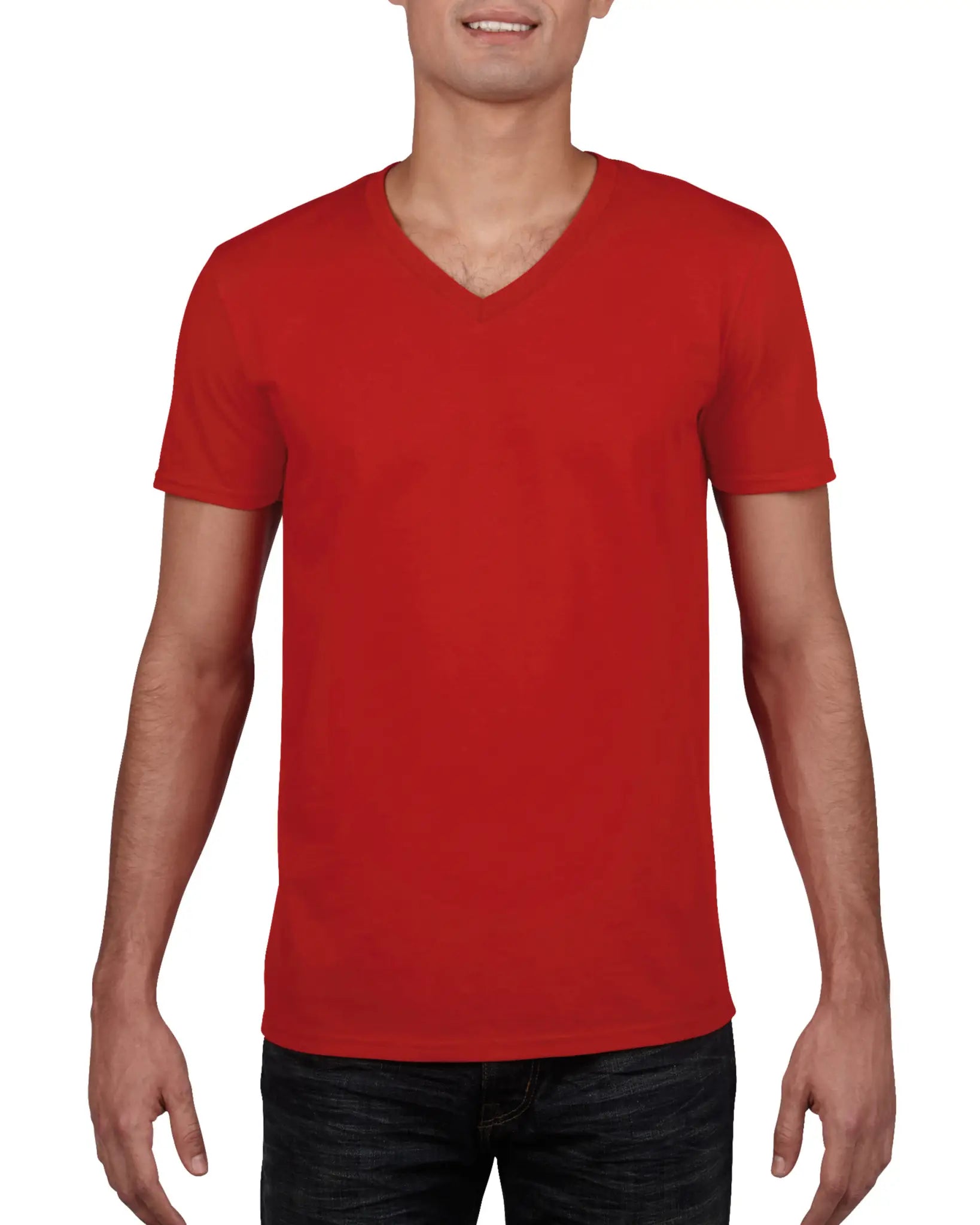 all-groups Men's Softstyle Adult V Neck T-Shirt