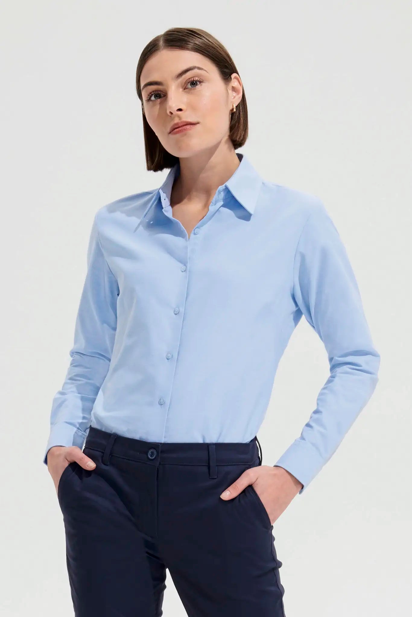all-groups Women's Oxford Blouse Embassy Long Sleeve