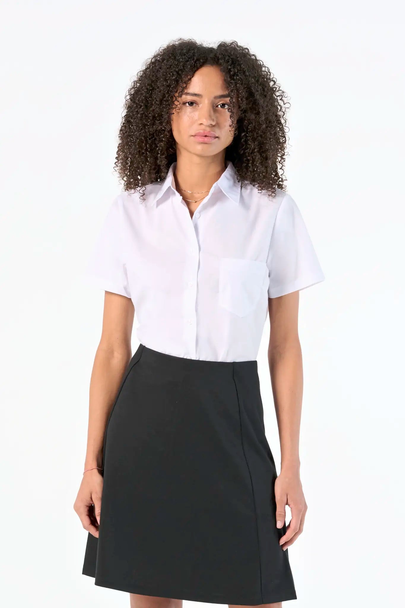 all-groups Women's Popeline Blouse Escape Short Sleeve