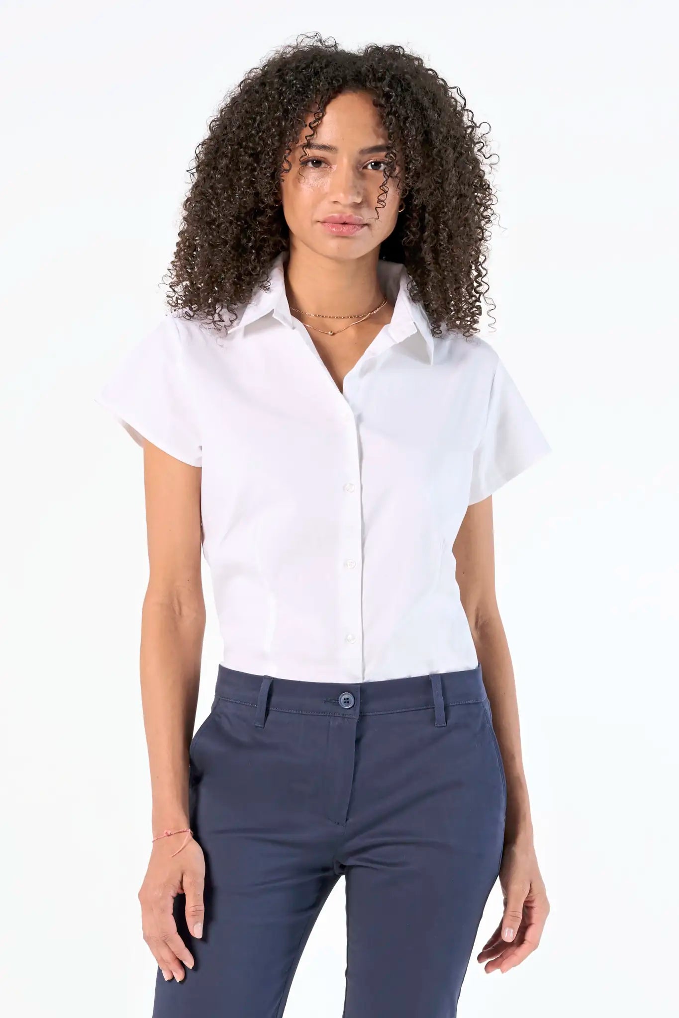 all-groups Women's Stretch Blouse Excess Short Sleeve